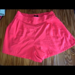 Neon pink American eagle shorts